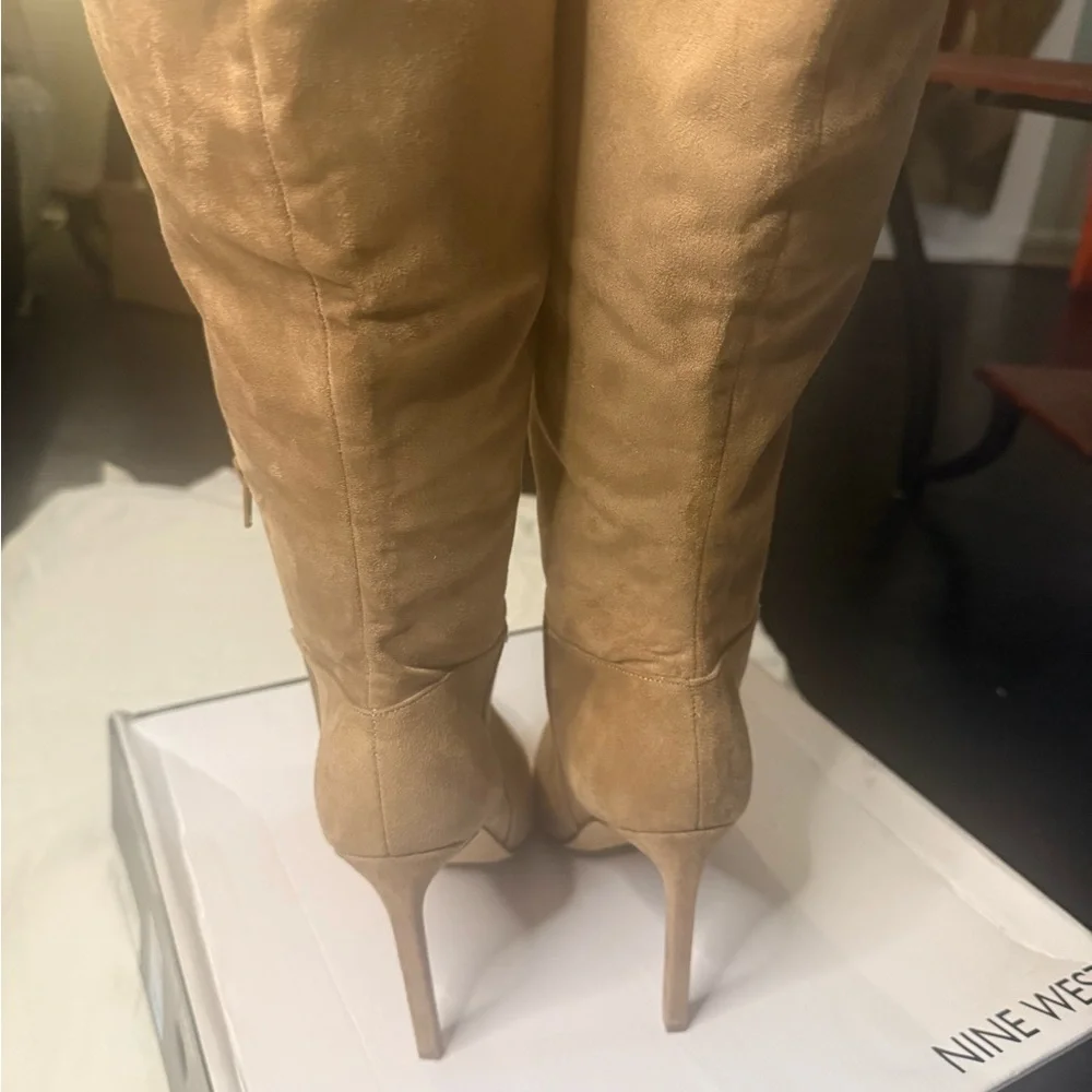 Nine West Over the Knee Tan Boots size 8.5. Perfect‎ for date night classy sexy